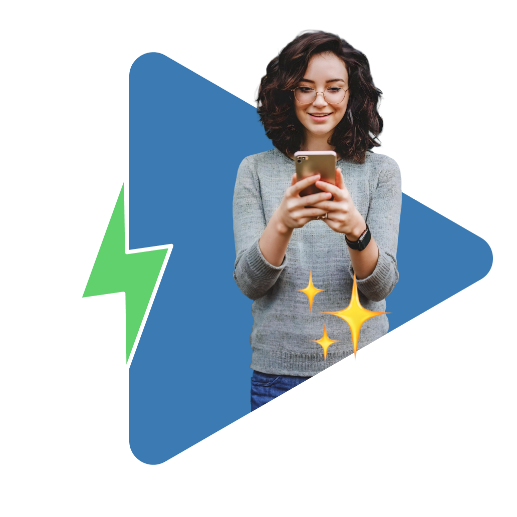 Woman applying for a loan on her phone