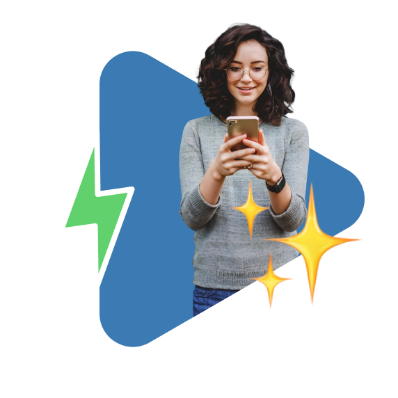 Woman applying for a loan on her phone